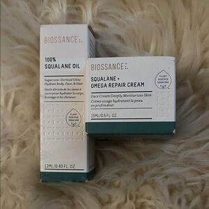 Biosssance Squalane Oil & Omega Repair Cream Set